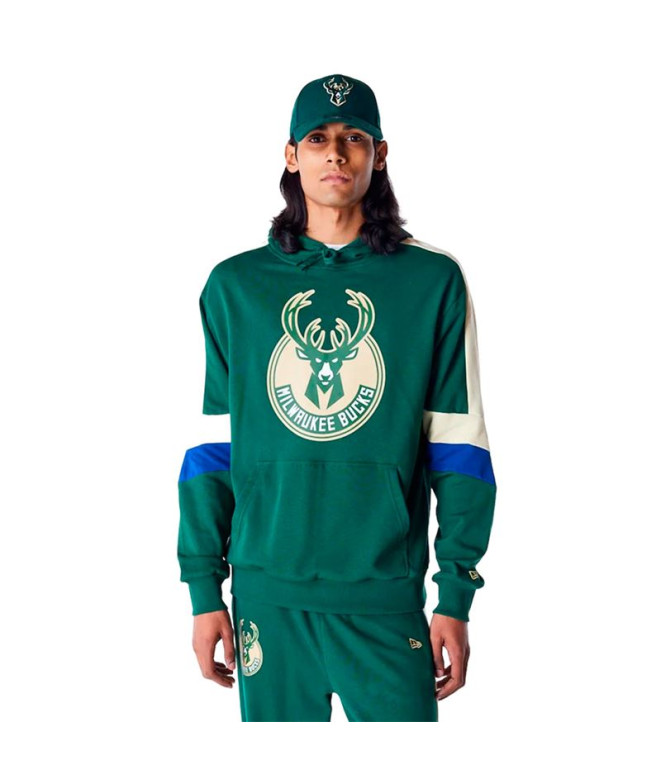 Sweat New Era COLOUR BLOCK OS Milwaukee Bucks...