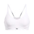 Brassiere de sport Under Armour Infinity Low 2.0 Blanc