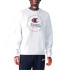 Sweat Champion Homme Sweat à col roulé blanc