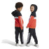 adidas Enfant Tracksuit Little Tiberio 3 Band Colorblock Fleece Noir