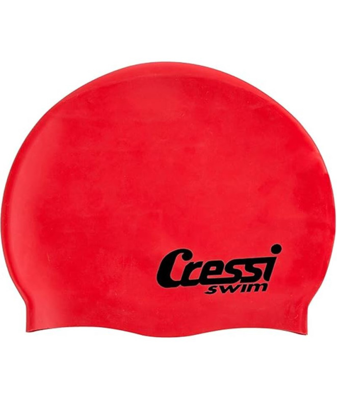 Bonnet de natation Cressi Silicona Enfant Rouge