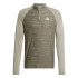 T-shirt Fitness Homme from Gym+ 3 Band 1/4Zip Brown