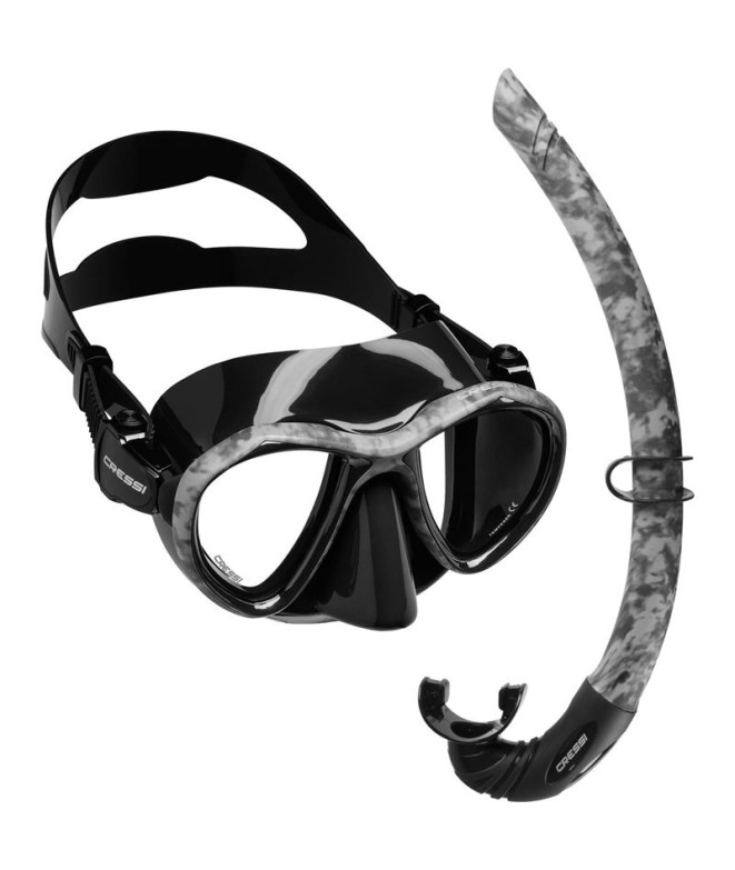 Kit de Plongée Cressi Metis Camouflage Noir Foncé