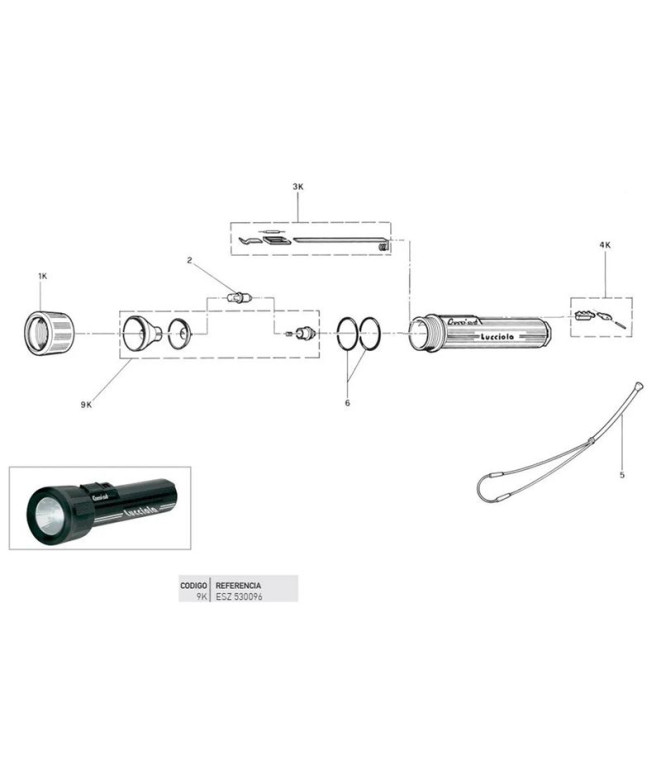 Parabole + Porte parabole Lucciola Cressi