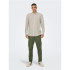 Chemise Only & Sons caidenSolid Lin en Mao Chinchilla Homme