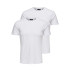 T-shirt Only & Sons basique Slim 2-Pack Blanc Homme