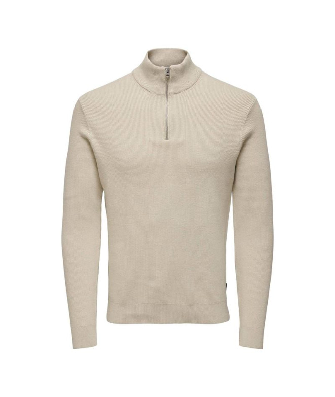 Sweat Only & Sons phil Reg 12 Struc Half Zip...