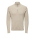 Sweat Only & Sons phil Reg 12 Struc Half Zip Silver Lining Homme