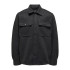Chemise Only & Sons ash Ovr Woolen Look Pkt Black Homme