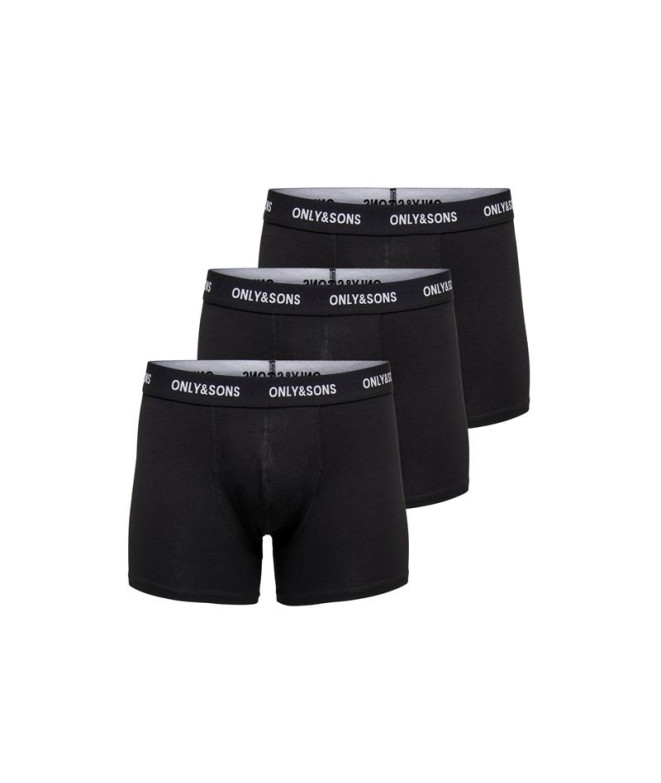 Slip Only & Sons fitz Solid Black 3Pack3854...