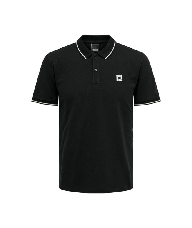 T-shirt Only & Sons fletcher Life Slim Ss Black...