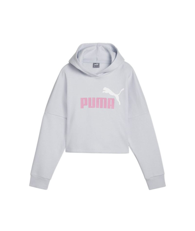 Sweat Décontracté Puma Ess Logo Cropped Hoodie...
