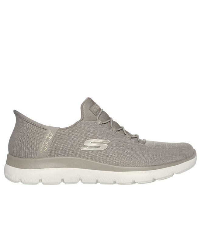 Chaussures Skechers Slip-Ins Summits Beige Femme