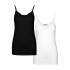 T-shirtPack Vero Moda Vminge Lace Singlet 2- Tall Black Femme
