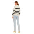 Sweat Vero Moda sabatripe col montant Birch Femme