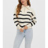 Sweat Vero Moda sabatripe col montant Birch Femme