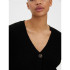Sweat Vero Moda lea V-Neck Cuff Cardin Black Femme