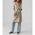 Veste Vero Moda fortuneaya Long Coat Oatmeal Femme