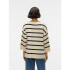 Sweat Vero Moda saba 3/4 V-Ncktripe Birch Femme