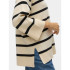 Sweat Vero Moda saba 3/4 V-Ncktripe Birch Femme