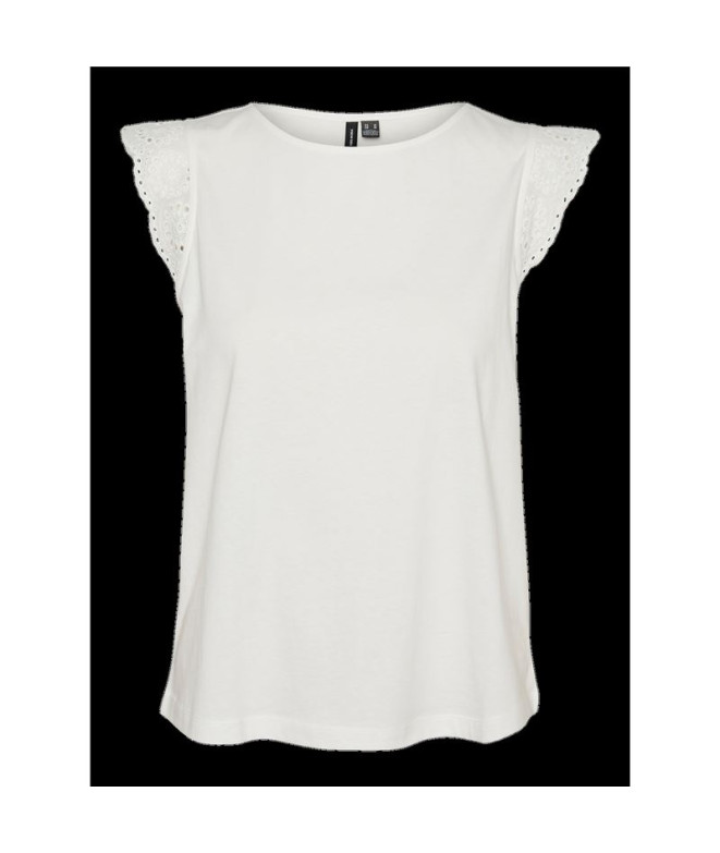 T-shirt Vero Moda Vmemily Slering Blanche-Neige...