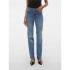 Pantalons Vero Moda flash Mrtraight Jeans Li347 Medium Blue Denim Femme