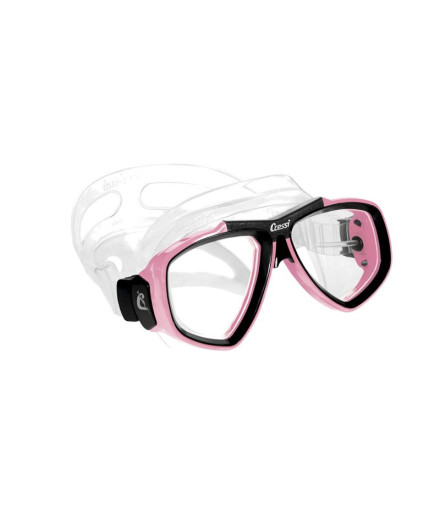 Masque Cressi Focus Transp.-Rosa
