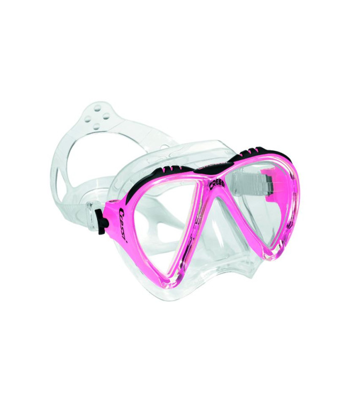 Masque Cressi Lince 2 Transp.-Rosa