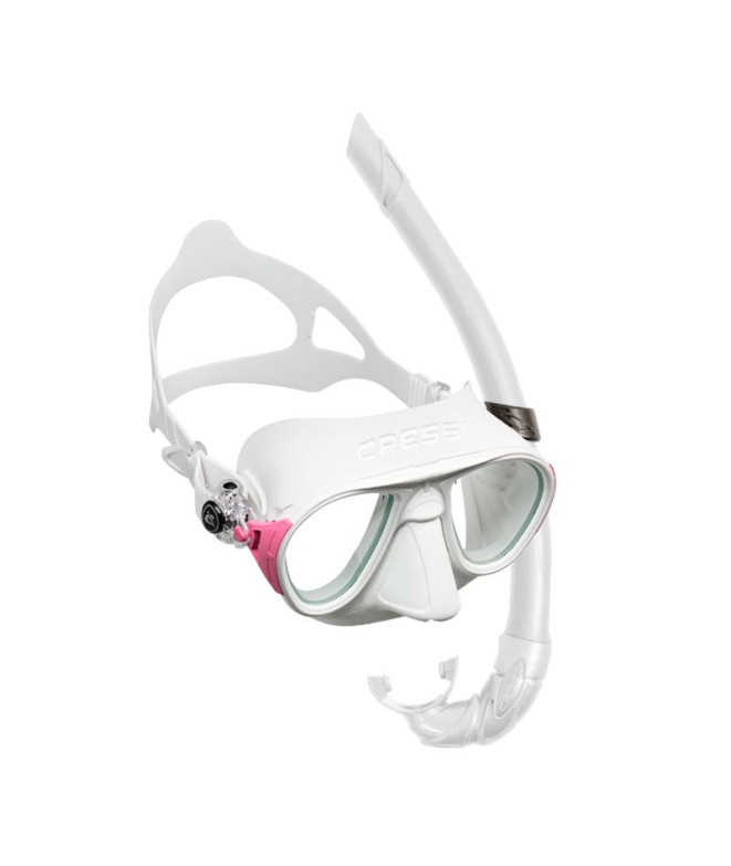 Kit Calibre + Corse Cressi Blanc