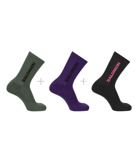 Chaussettes Montagne Salomon de Everyday Crew 3-Pack