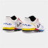 Chaussures de Football Sala Joma Haut Flex Rebound 2476 Blanc Rouge Intérieur