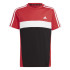 T-shirt adidas Enfant 3 bandes Tib00 Rouge vif