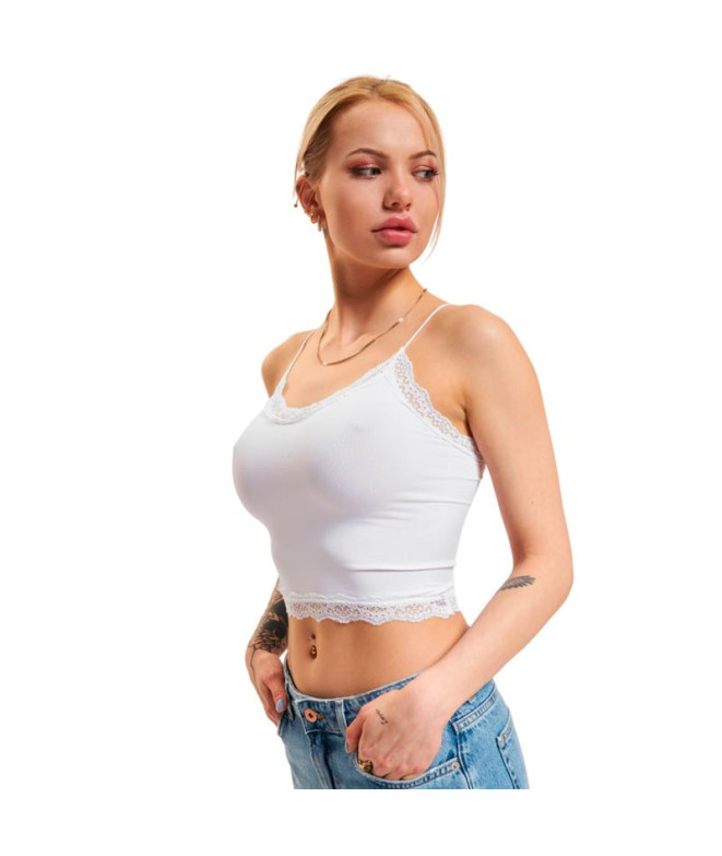 Haut Only vicky Dentelle sans couture cropped...