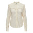 Chemise Femme Only Onlreba Lace L/S Shirt Wvn Noos Egret