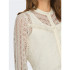 Chemise Femme Only Onlreba Lace L/S Shirt Wvn Noos Egret