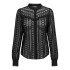 Chemise Femme Only Onlreba Lace L/S Shirt Wvn Noos Black