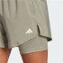Pantalons Fitness Femme by Adidas Aeroready Minimal 2 In 1 Shorts Grey