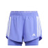 Pantalons Running Femme by Adidas Own The Run 3-Stripes 2In1 Bleu