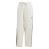 Pantalon adidas Femme Polaire Essentials 3-Stripes à ourlet ouvert Beige