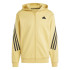 Veste adidas Homme Future Icons 3-Stripes Full-Zip Hoodie Oatmeal