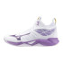 Chaussures Volley-ball Mizuno Femme de Wave Dimension Mid White