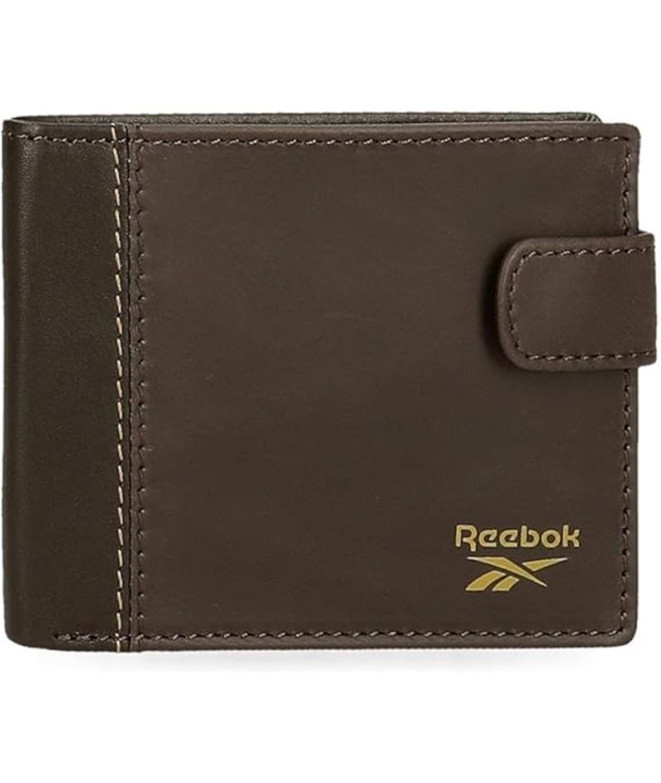 Portefeuille Reebok Division brune horizontale...