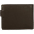 Portefeuille Reebok Division brune horizontale avec fermeture par clic