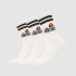 Chaussettes Ellesse Pullo 3Pk Blanc Unisexe