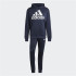French Terry Homme Adidas Sportswear Tracksuit à capuche bleu
