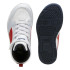 Football Enfant Puma Ebound V6 Mid Silver Mist Cl Grey/Red/White boot