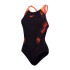 Maillot de bain Natation Speedo Femme de Placement Laneback Noir/ Rouge/Pourpre