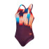 Maillot de bain Natation Speedo Femme de Medalist violet/rouge imprimé numériquement