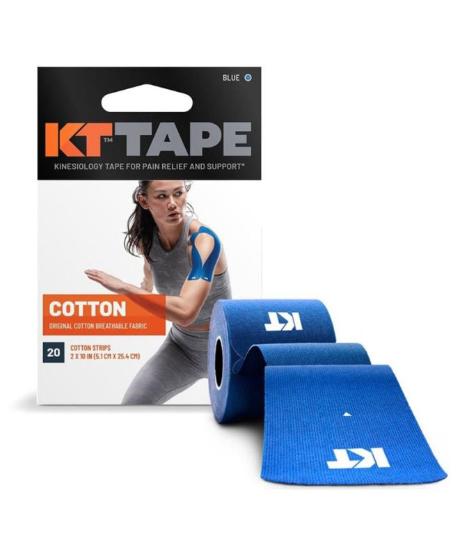 KT Original Tape Precut (20 x 25cm) 5 mètres Bleu