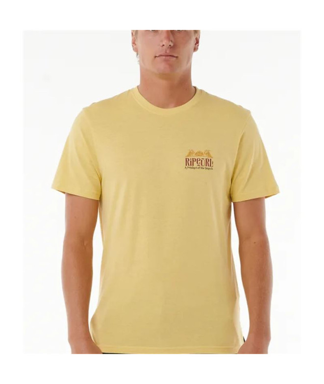 T-shirt Rip Curl Homme La paille en bas de la...